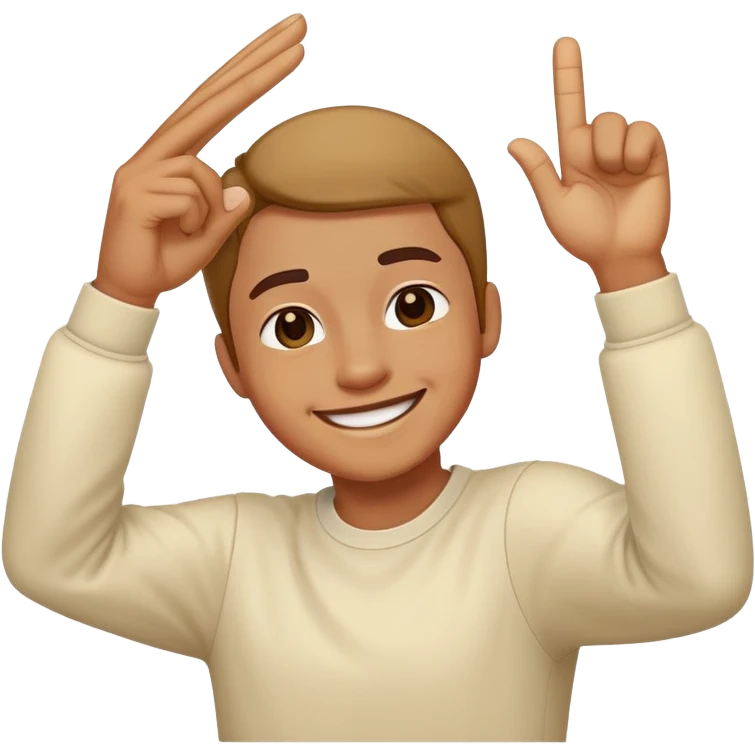someone dabbing emoji