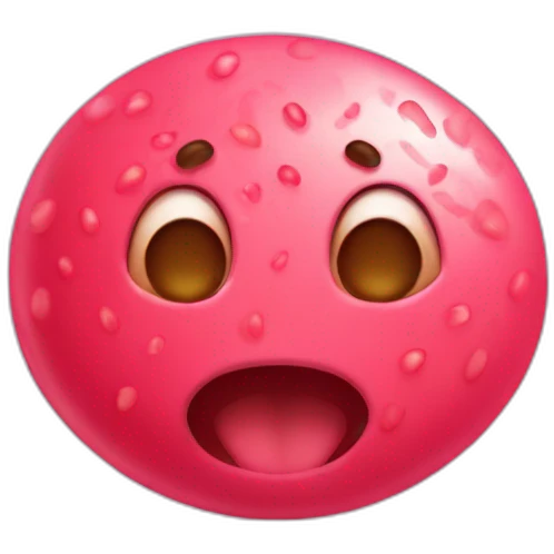 Chicle de fresa emoji