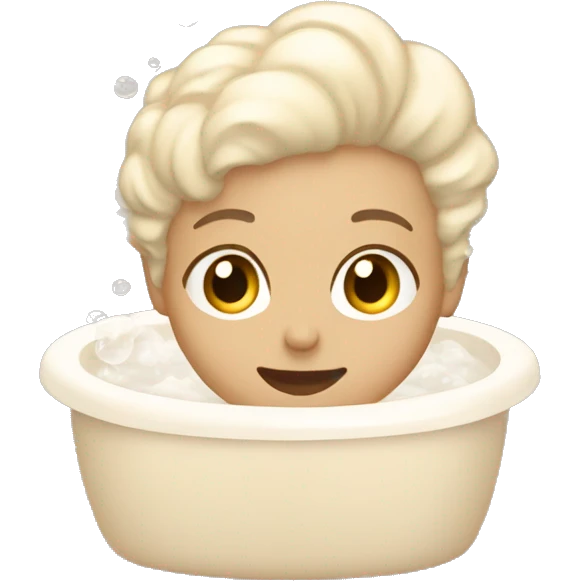Beige asthetic bubblebath  emoji