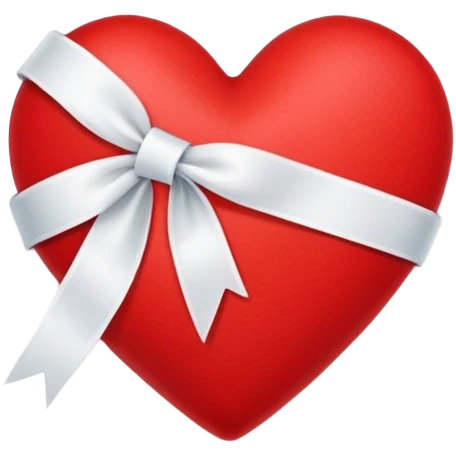heart with stich ribbon emoji