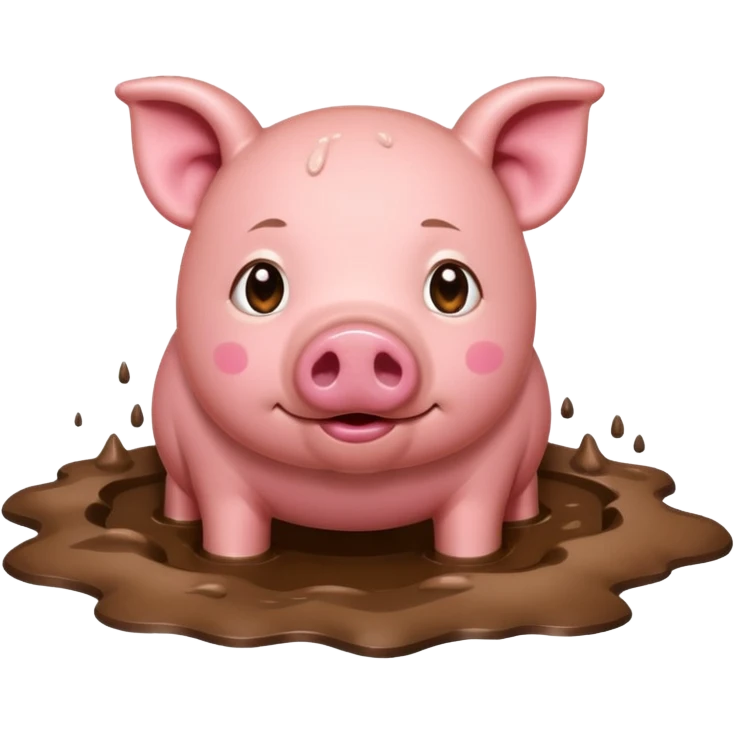 pig mud emoji