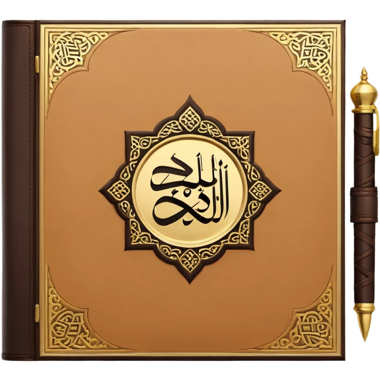 Closed Quran and written on it القرآن الكريم emoji