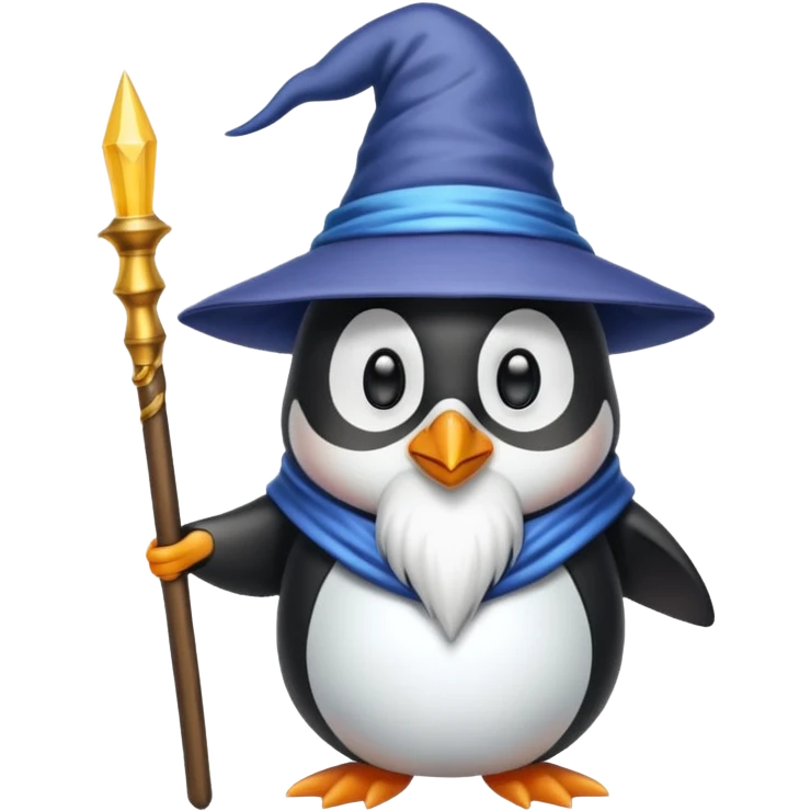 Penguin Wizard emoji