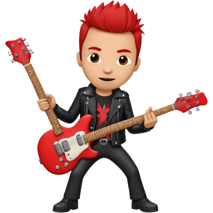 caricatura hormiga vestida de rokera emoji