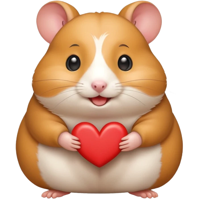 happy love smile hamster emoji