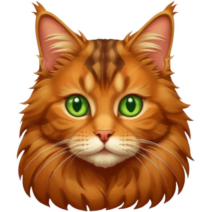 A Maine coon tabby cat emoji emoji
