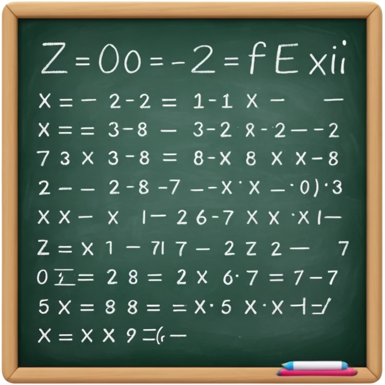 a bunch of mathematical equations emoji