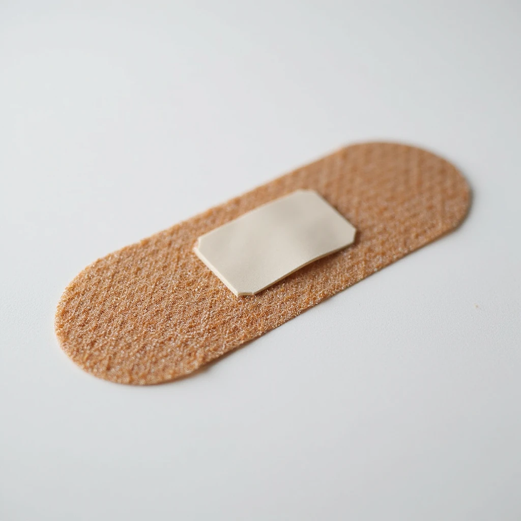 bandage, photorealistic, detailed texture, adhesive medical supply emoji