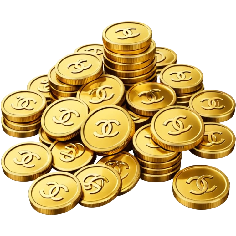 chanel coins pile emoji