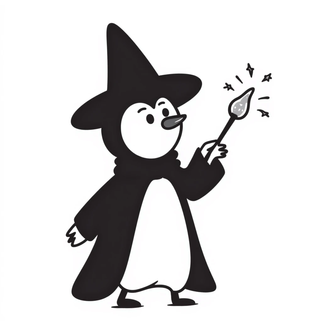 penguin wizard emoji