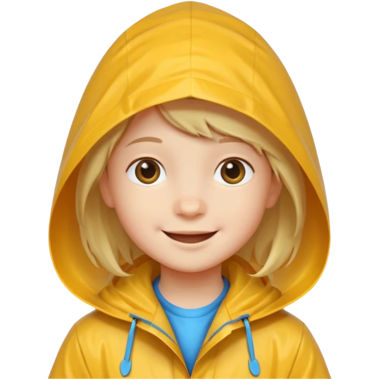 kid with raincoat emoji