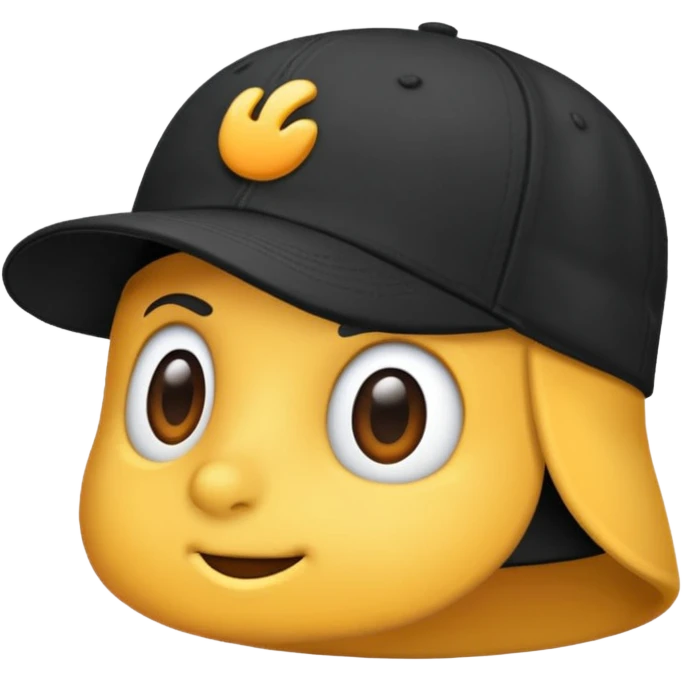 🧢 in black emoji