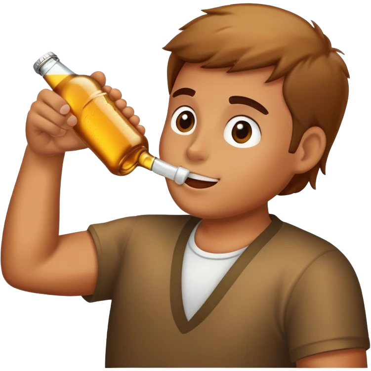 Drinking bottle beer  emoji