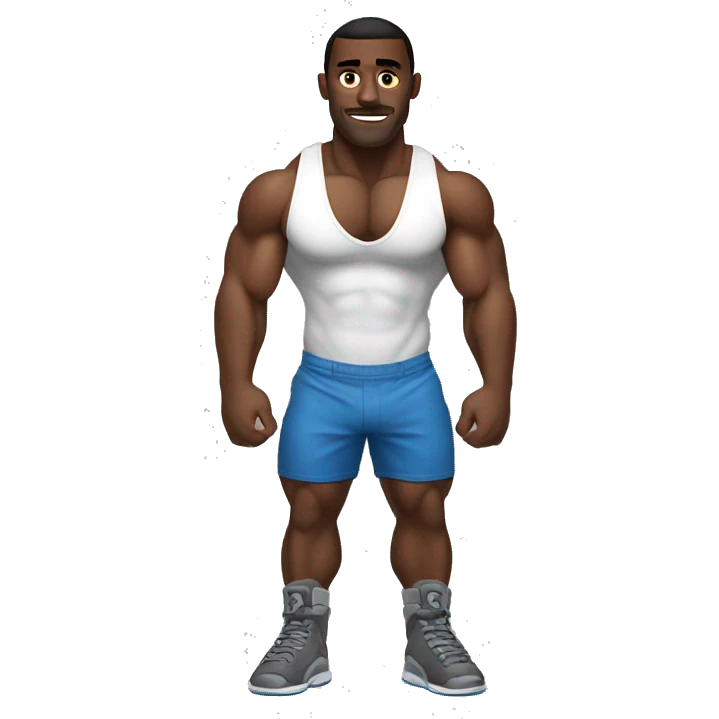 diddy as a bodybuilder with shorts showing off abs  emoji