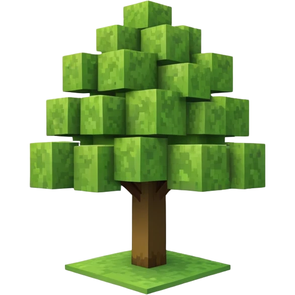 Minecraft tree emoji