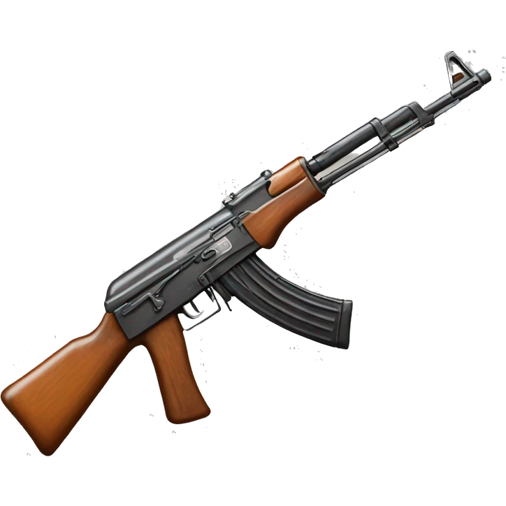 A detailed ak 47 emoji