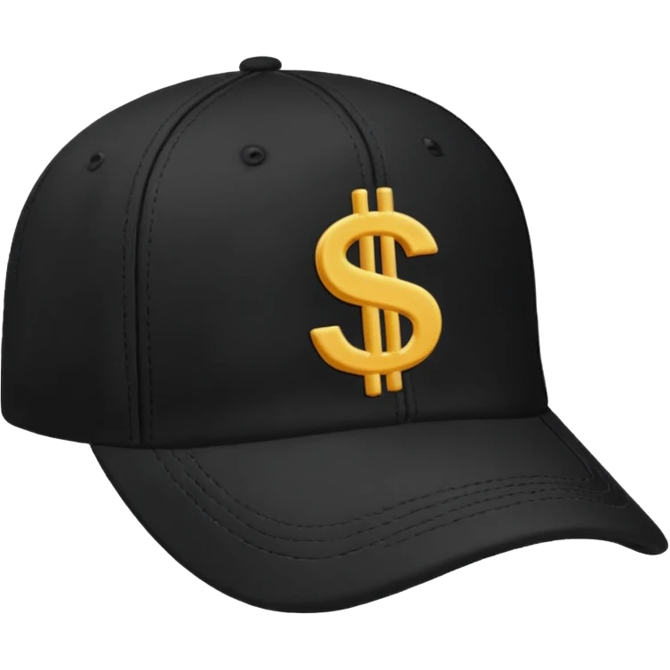 boné com simbolo de $ hype emoji