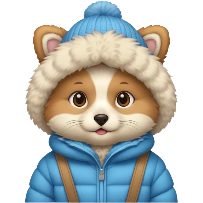 pet in winter outfit emoji