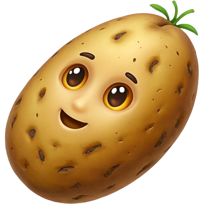 Potato, no face emoji