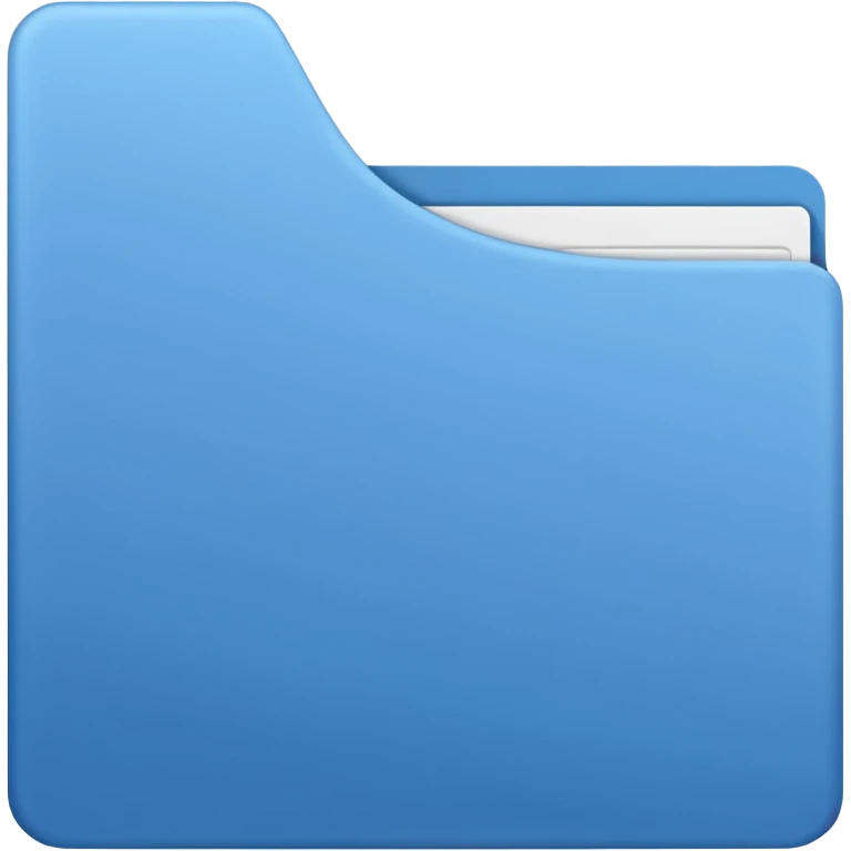 a blue file emoji