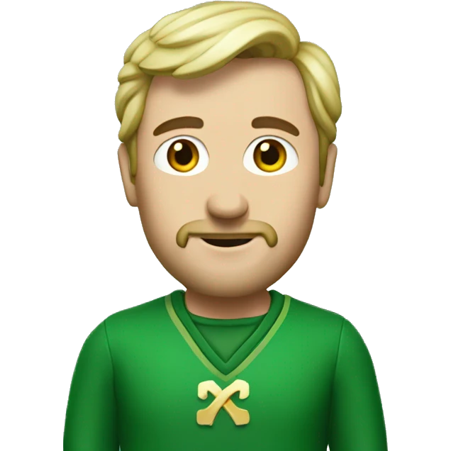 musk in green irish attir emoji