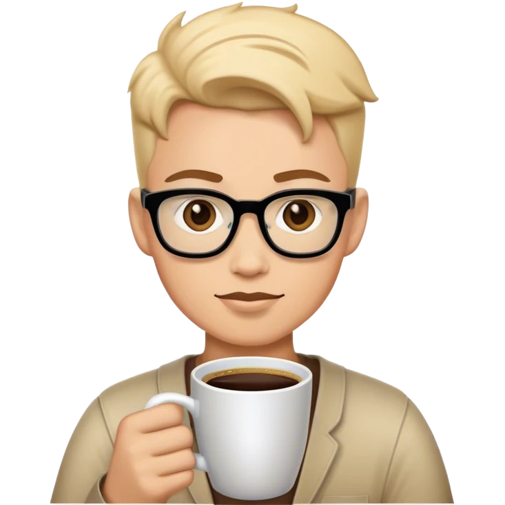 computer nerd with cof emoji