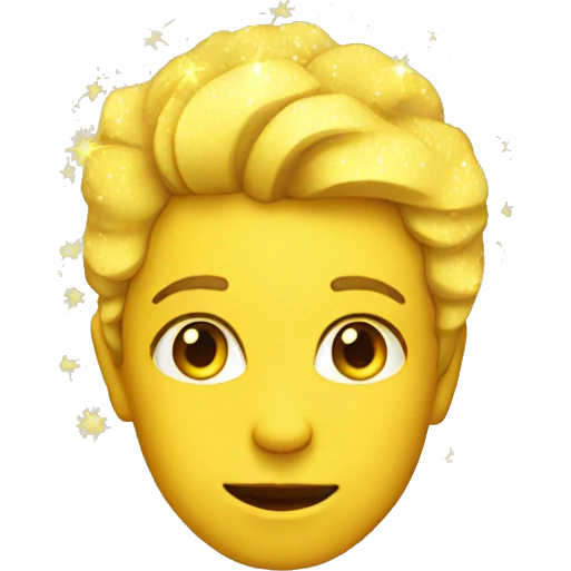 Yellow sparkle emoji emoji