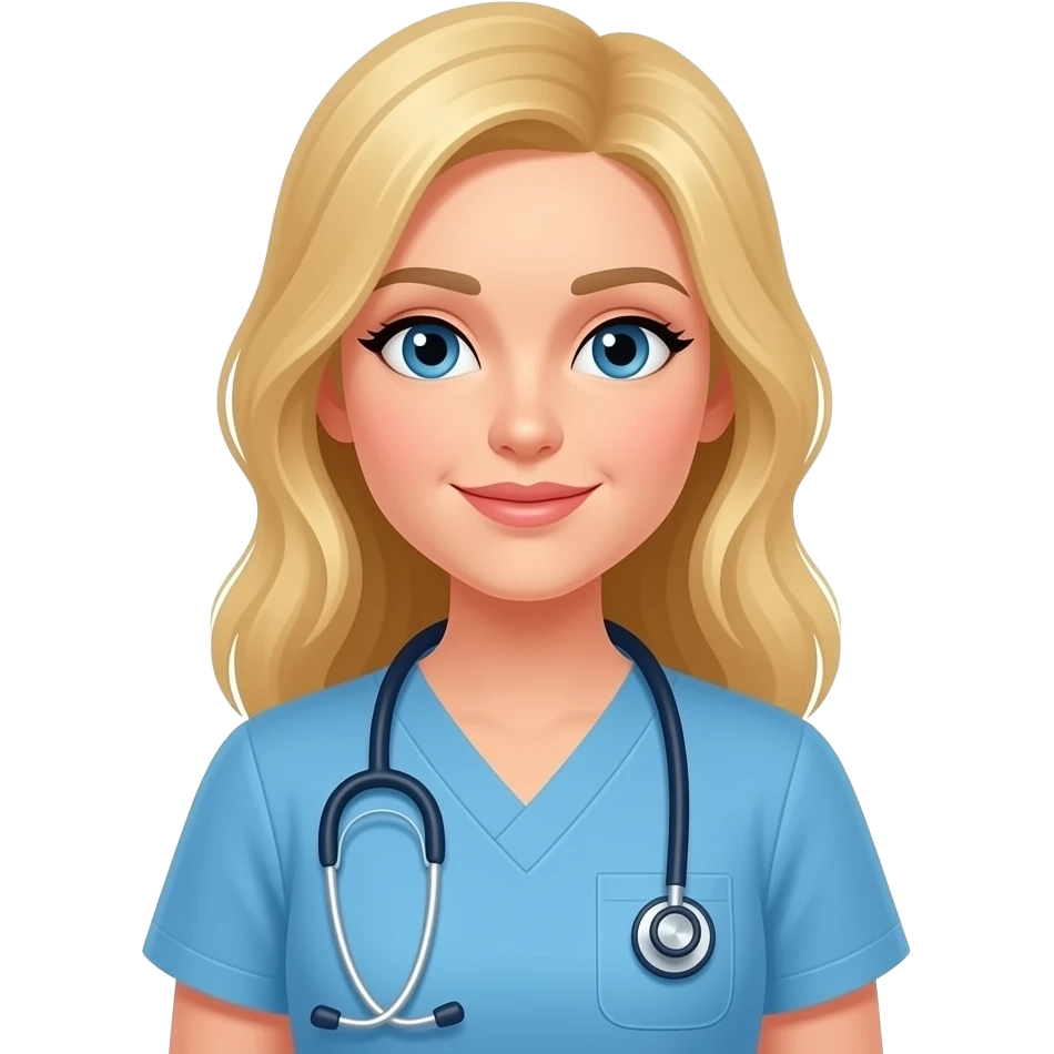 blonde woman physiotherapeut trainer emoji