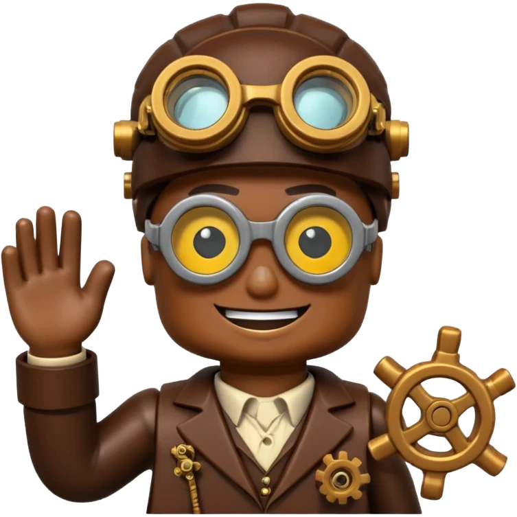 Steampunk Inventor lego emoji