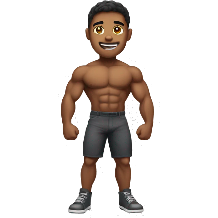 A muscular  boy emoji