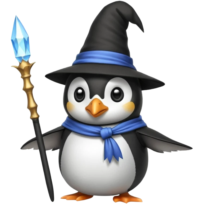 Penguin Wizard emoji