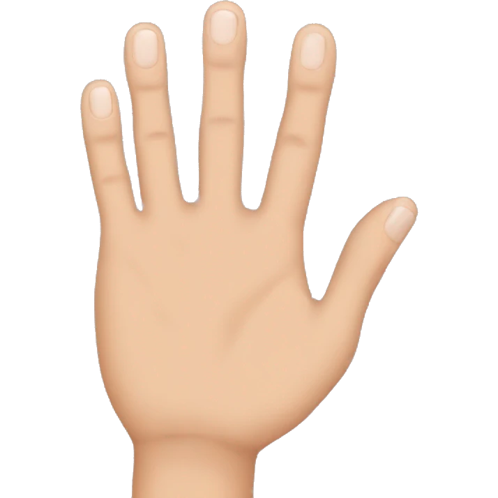 Middle and ring finger emoji