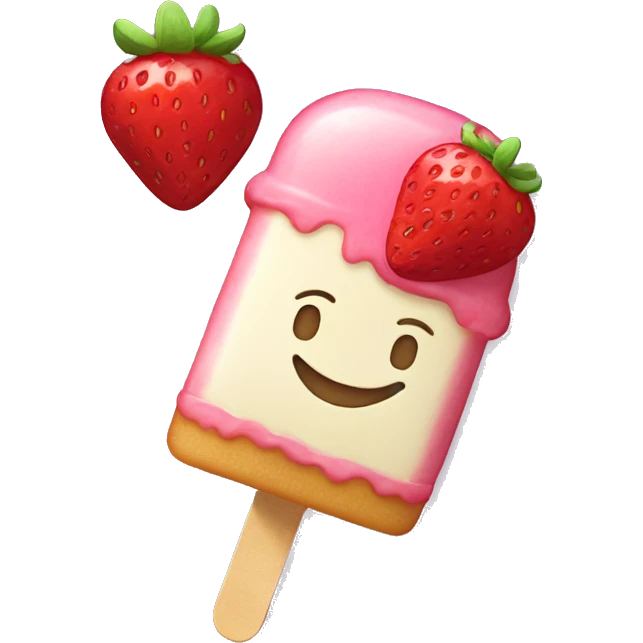 strawberry shortcake popsicle emoji