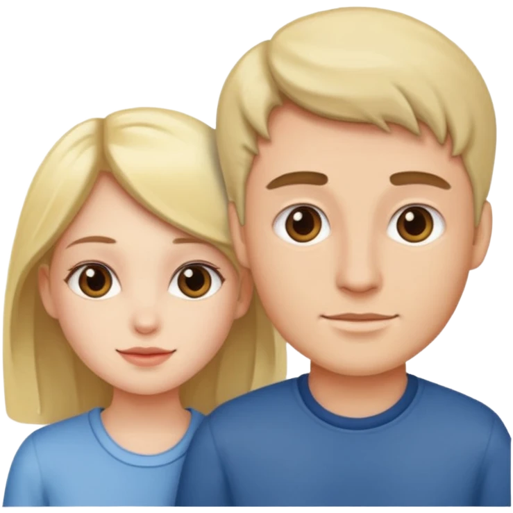 Girl and man naked whit their privat part emoji