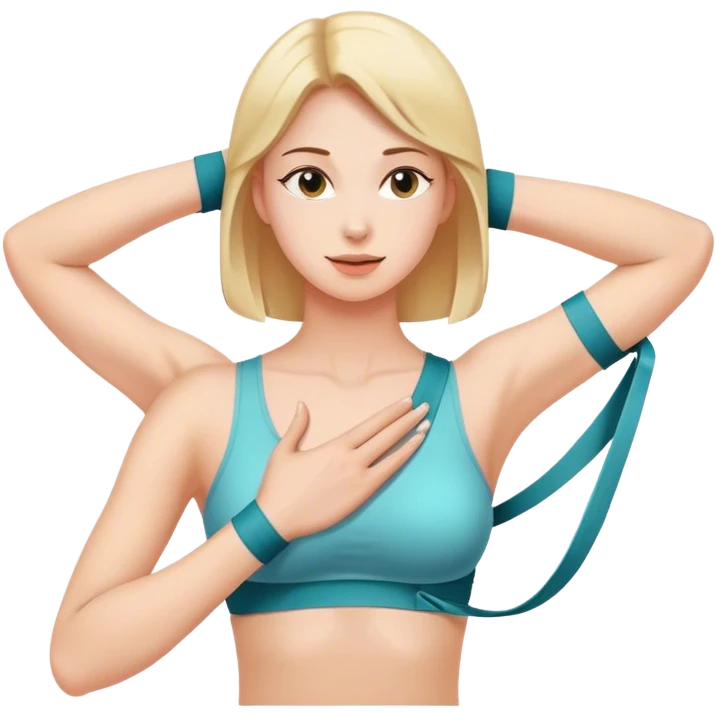 Shoulder Stretch band female  emoji