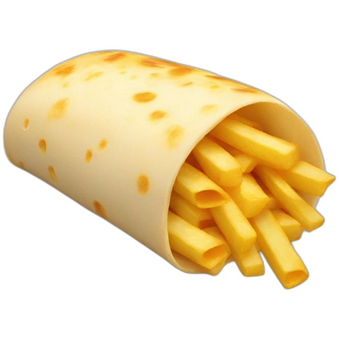 cheese and fries burrito emoji