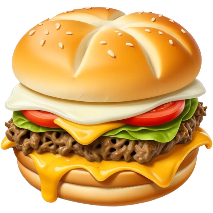 Italian cheesy beef sandwich emoji