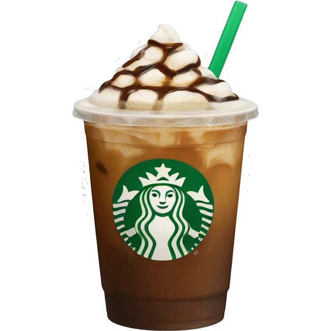 Starbucks iced coffee  emoji