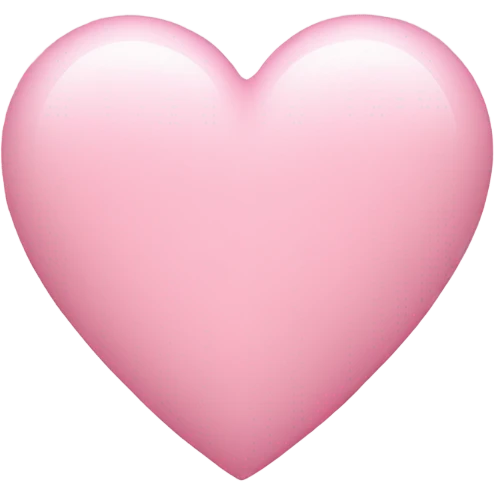 Light pink heart emoji