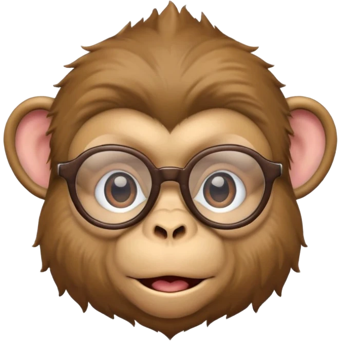 monkey nerd  emoji