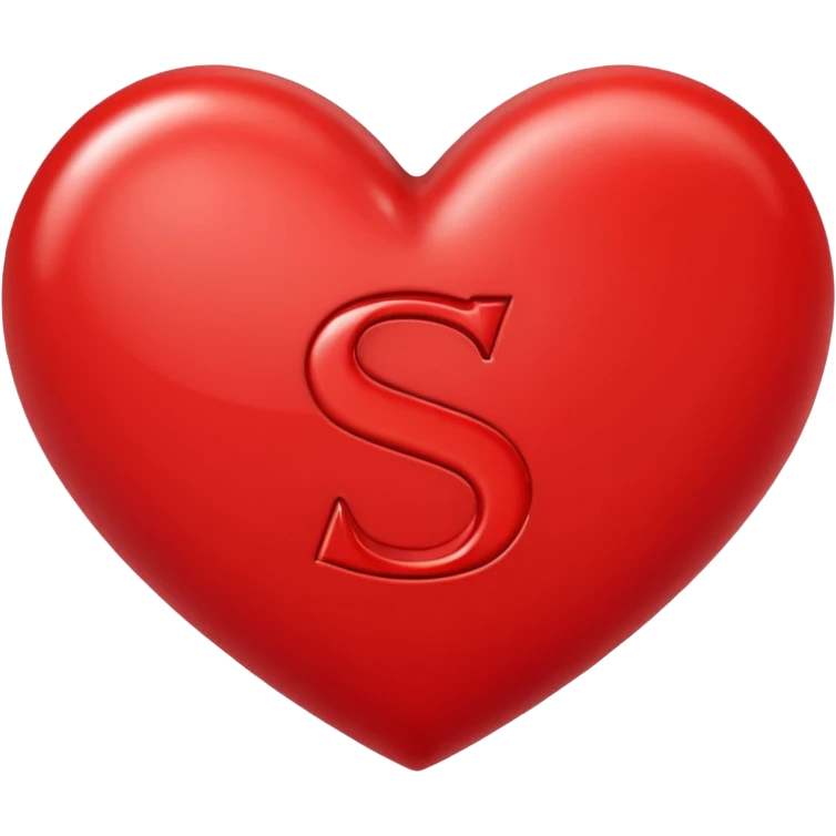 The Letter S in a Heart emoji