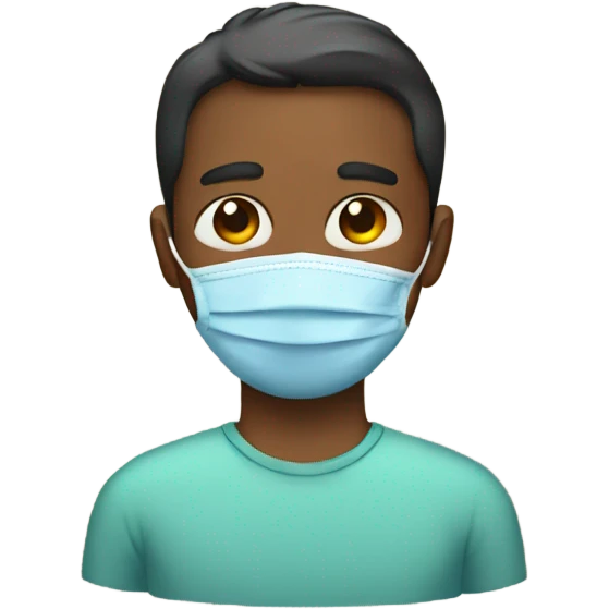 A father with  mask emoji