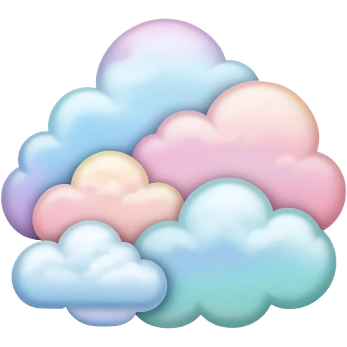 Pastel clouds emoji