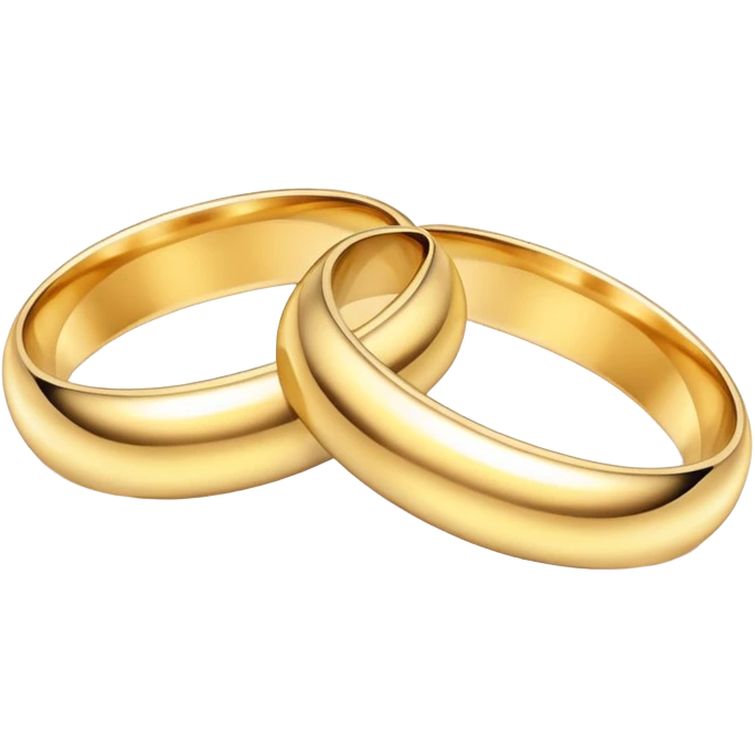 Wedding rings intertwined emoji