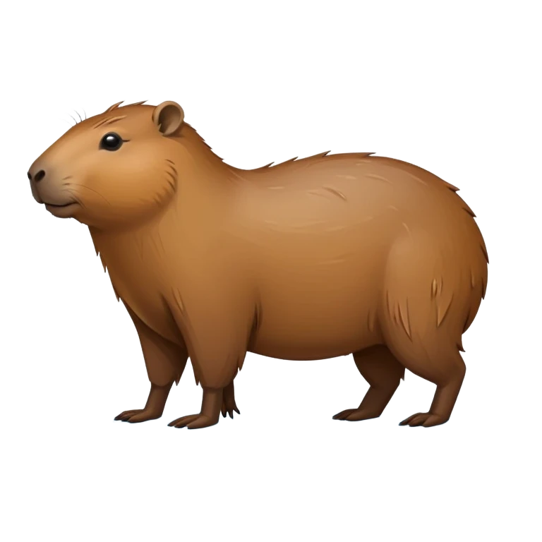 capibara de lado cuerpo entero  emoji