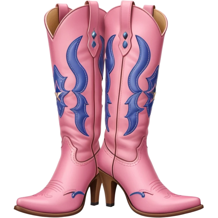 pink cowgirl boots emoji