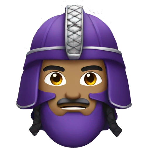 Purple samurai emoji