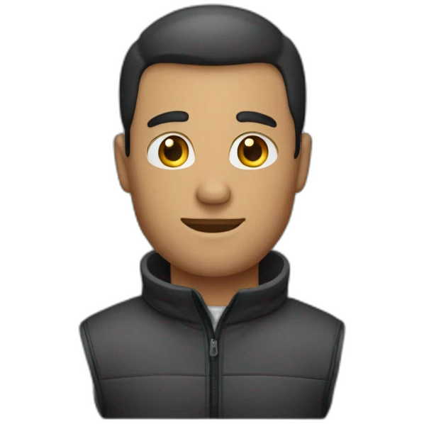 man wearing gloves medium body emoji
