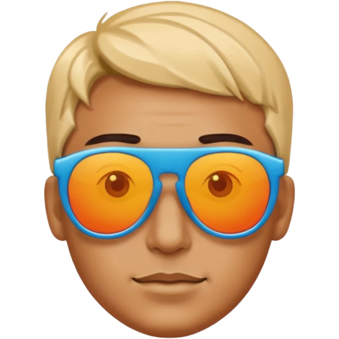 😎 with multiple colour sunglass emoji