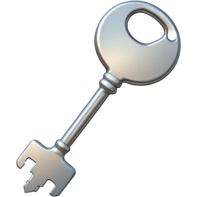 Modern steeldoor key emoji